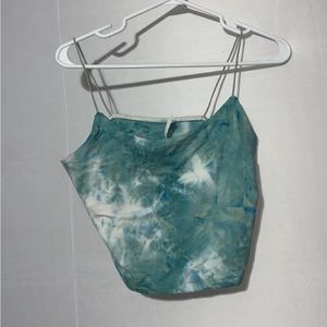 Bluenotes tyedye cropped tank, M